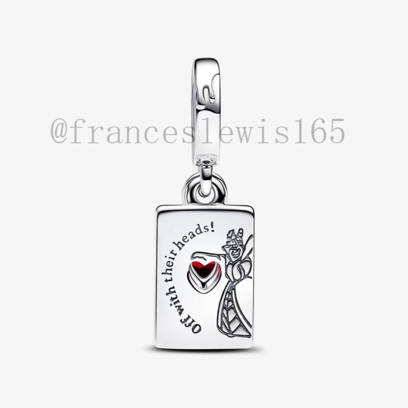 Pandora Villains Queen of Hearts Double Dangle Charm - Picture 2 of 6